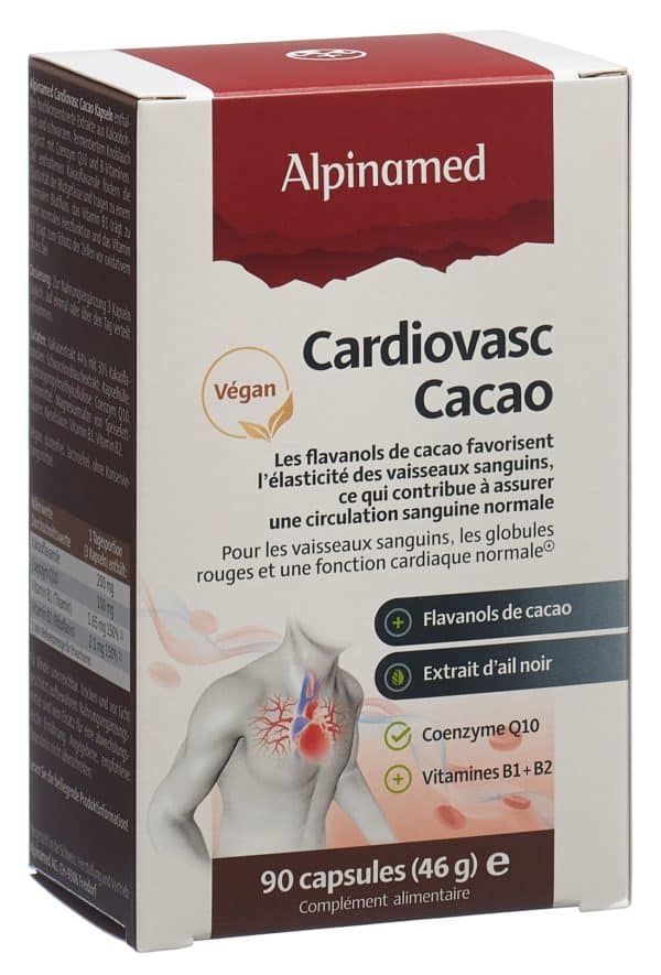 PICBACK3D ALPINAMED Cardiovasc Cacao Kaps 90 Stk
