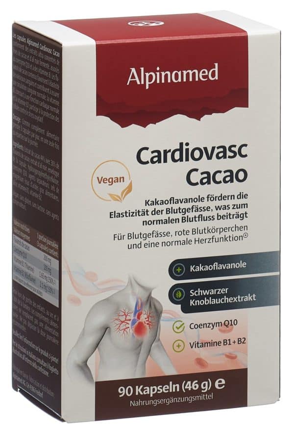PICFRONT3D ALPINAMED Cardiovasc Cacao Kaps 90 Stk