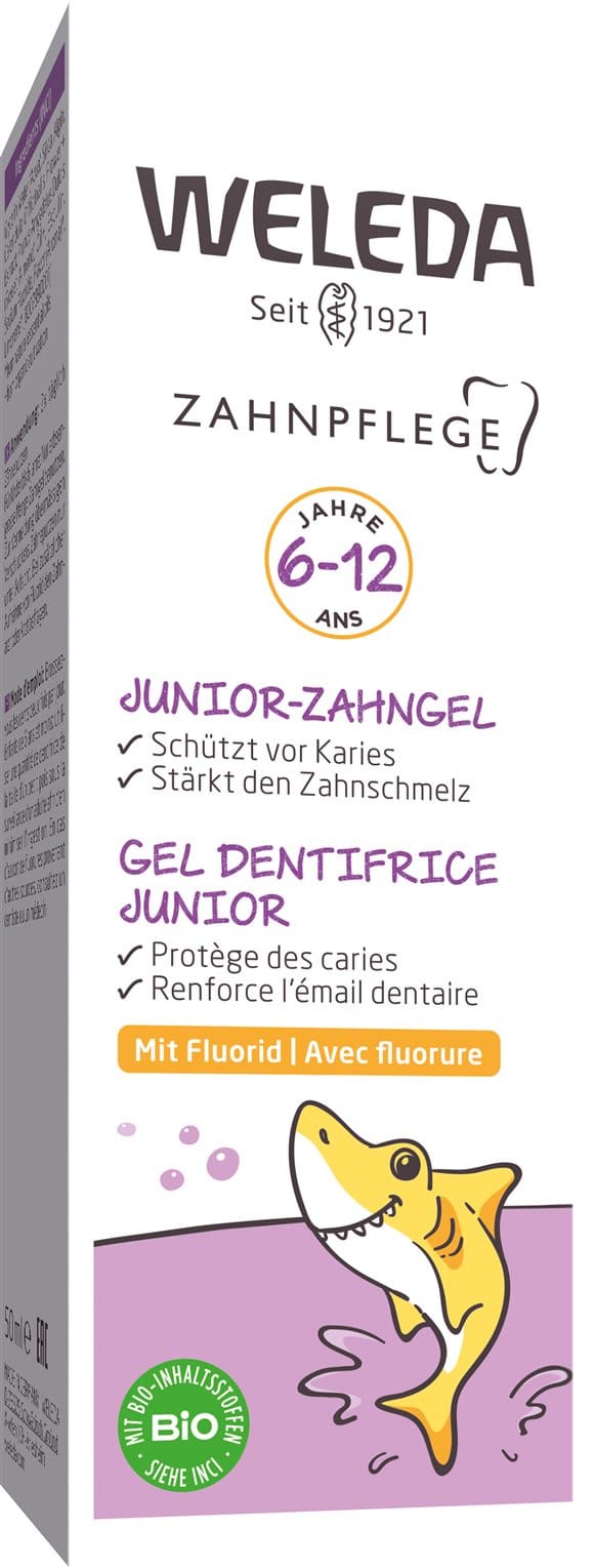 PICFRONT3D WELEDA Zahngel Junior mit Fluorid Tb 50 ml