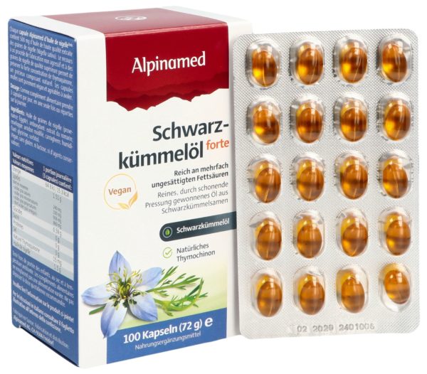ALPINAMED Schwarzkümmelöl Weichkaps forte 100 Stk