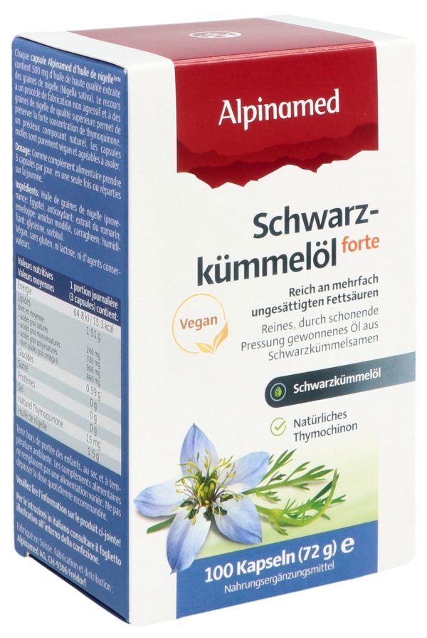 ALPINAMED Schwarzkümmelöl Weichkaps forte 100 Stk
