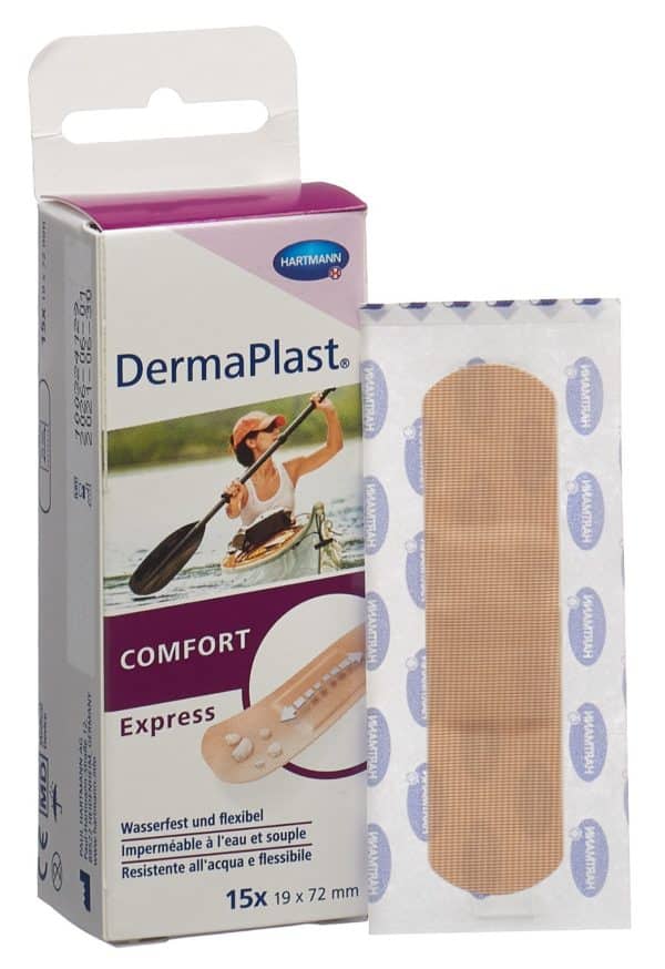 PICFRONT3DPLUS DERMAPLAST Comfort Express Strips 19x72mm 15 Stk