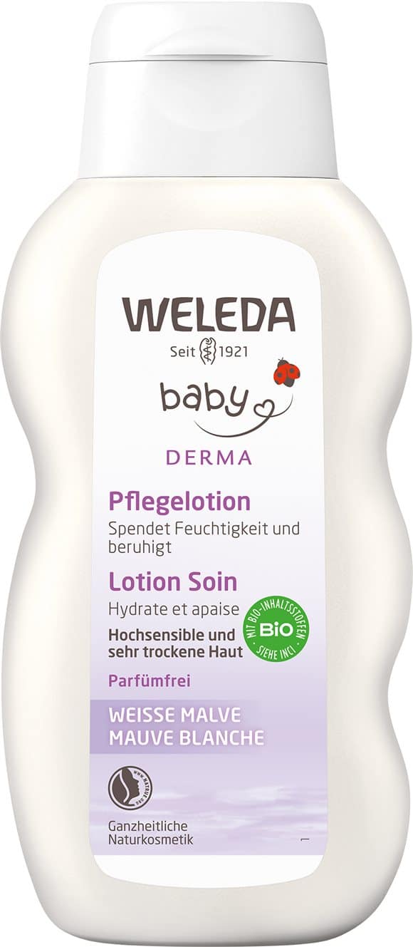 PICFRONT3D WELEDA BABY DERMA Pflegelotion weisse Malve 200 ml