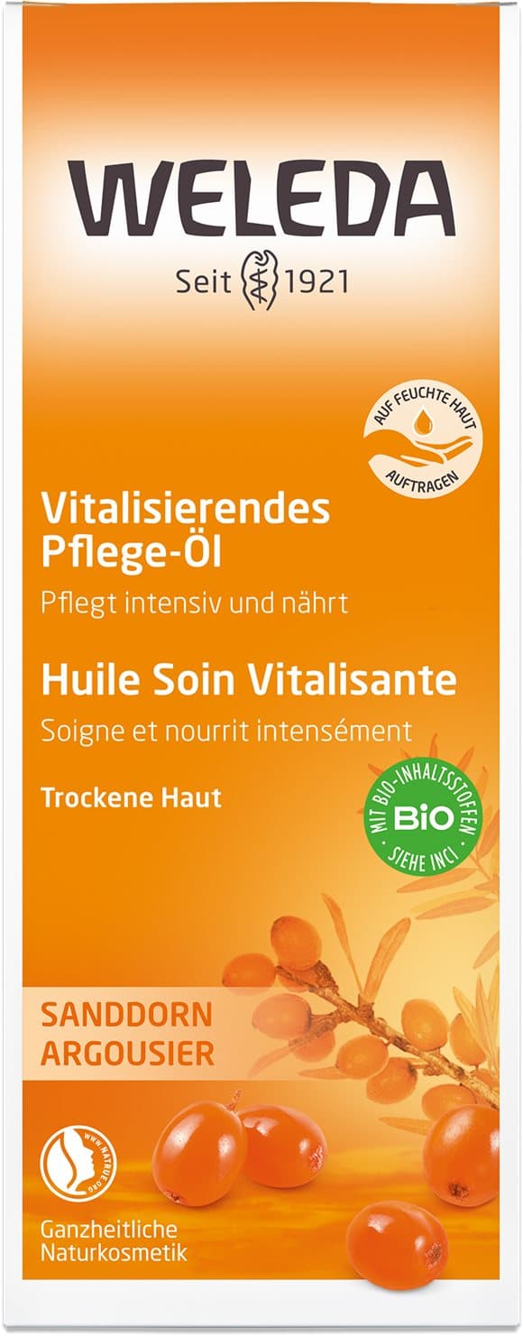 PICFRONT3D WELEDA Pflege-Öl vitalisierend Sanddorn 100 ml