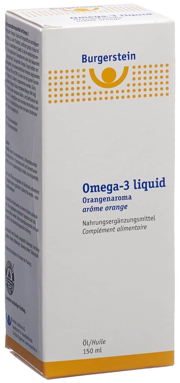 PICFRONT3D BURGERSTEIN Omega-3 liquid Fl 150 ml