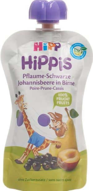 PICFRONT HIPP Pflaume-Johannisbeer Birne Greta Giraff 100 g