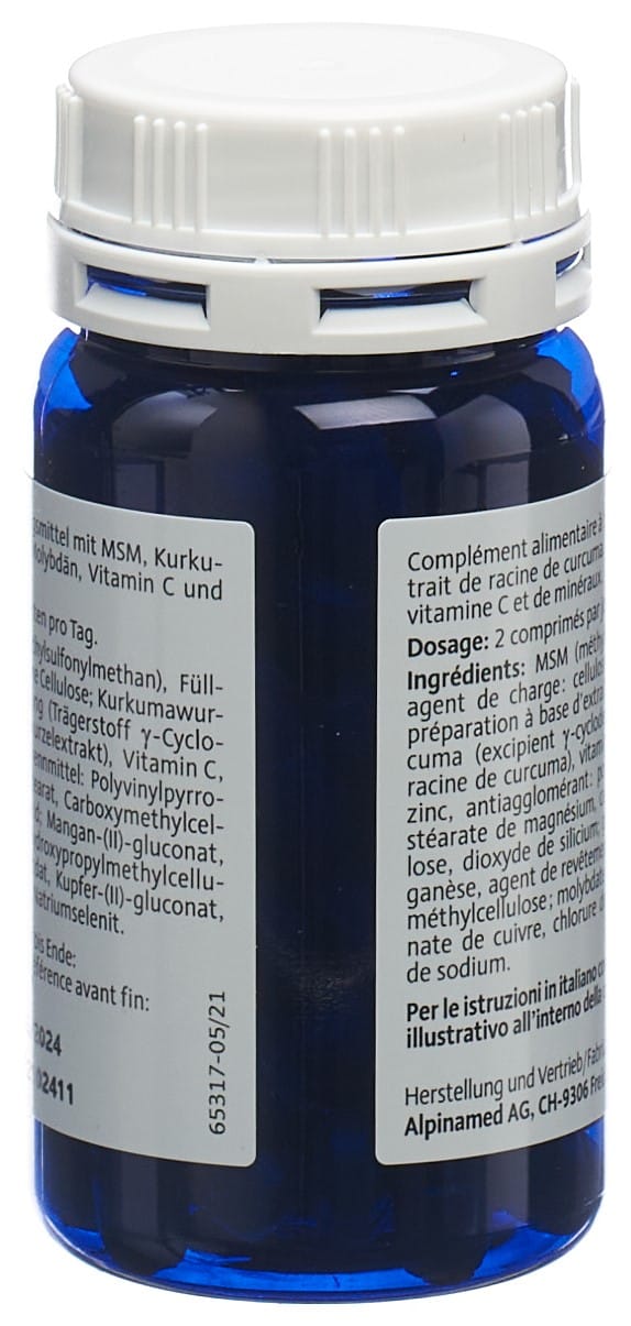 ALPINAMED MSM Curcuma Tabl Ds 90 Stk
