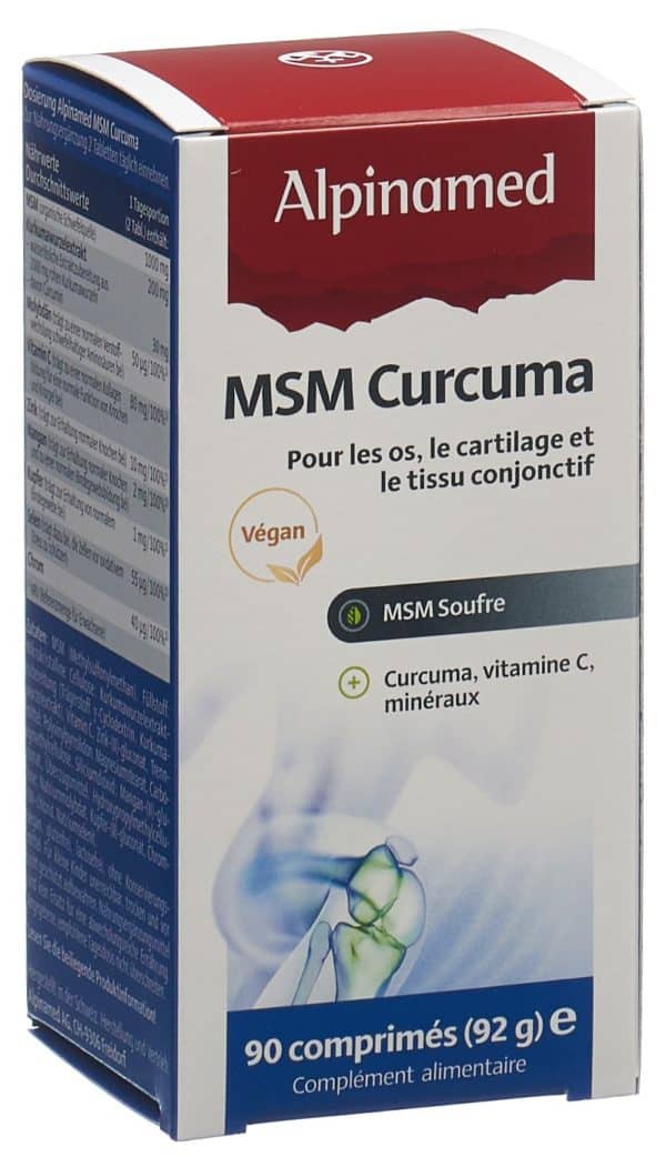 ALPINAMED MSM Curcuma Tabl Ds 90 Stk