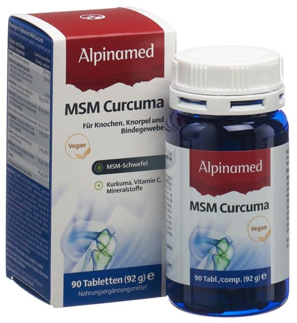 ALPINAMED MSM Curcuma Tabl Ds 90 Stk