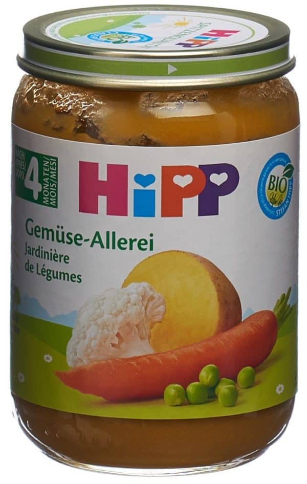 PICFRONT3D HIPP Gemüse-Allerlei Glas 190 g