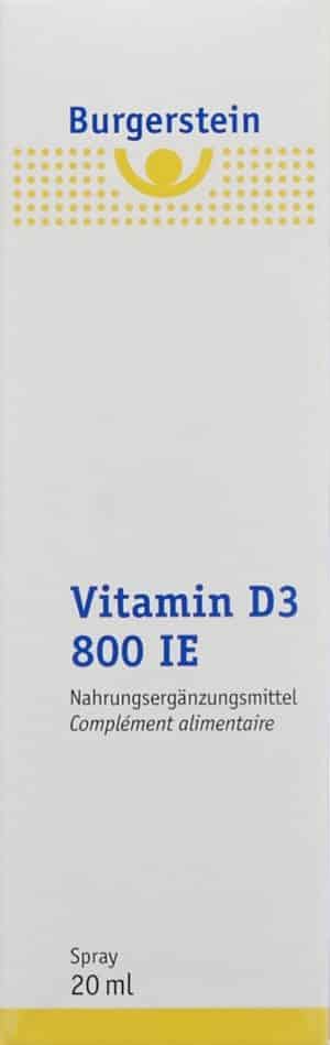 BURGERSTEIN Vitamin D3 800 IE Spr 20 ml
