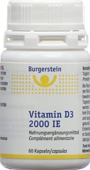 BURGERSTEIN Vitamin D3 Kaps 2000 IE Ds 60 Stk