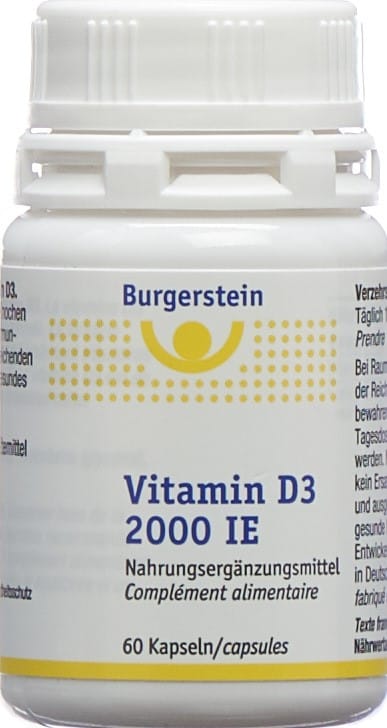 PICFRONT BURGERSTEIN Vitamin D3 Kaps 2000 IE Ds 60 Stk
