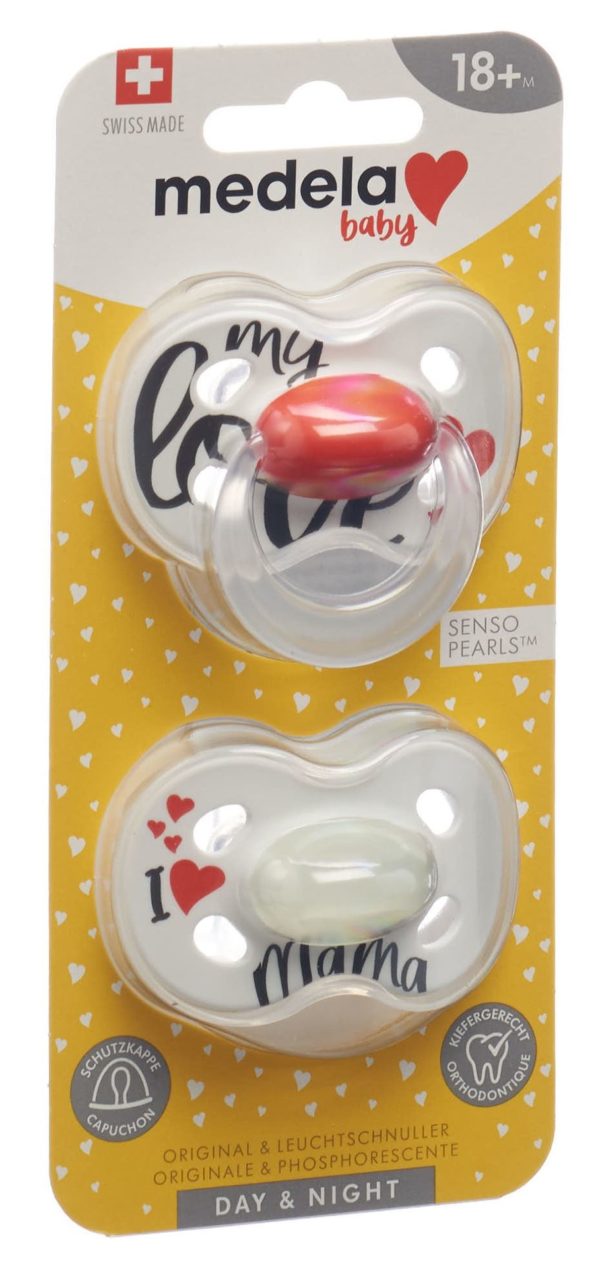 PICFRONT3D MEDELA Baby Nuggi Day&Night 18+ Sig Love 2 Stk