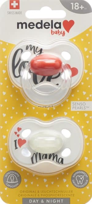MEDELA Baby Nuggi Day&Night 18+ Sig Love 2 Stk