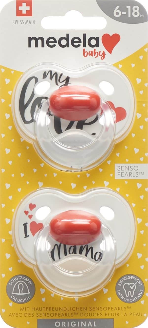PICFRONT MEDELA Baby Nuggi Original 6-18 Sig Love 2 Stk