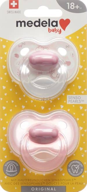 MEDELA Baby Nuggi Original 18+ Rosa 2 Stk