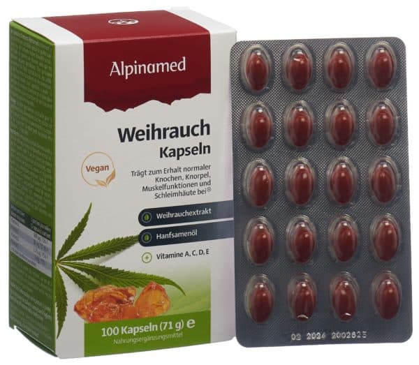 PICFRONT3DPLUS ALPINAMED Weihrauch Kaps 100 Stk