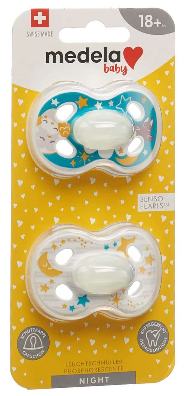 PICFRONT3D MEDELA Baby Nuggi Night&Night 18+ Animals 2 Stk