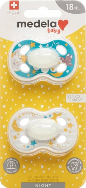 MEDELA Baby Nuggi Night&Night 18+ Animals 2 Stk