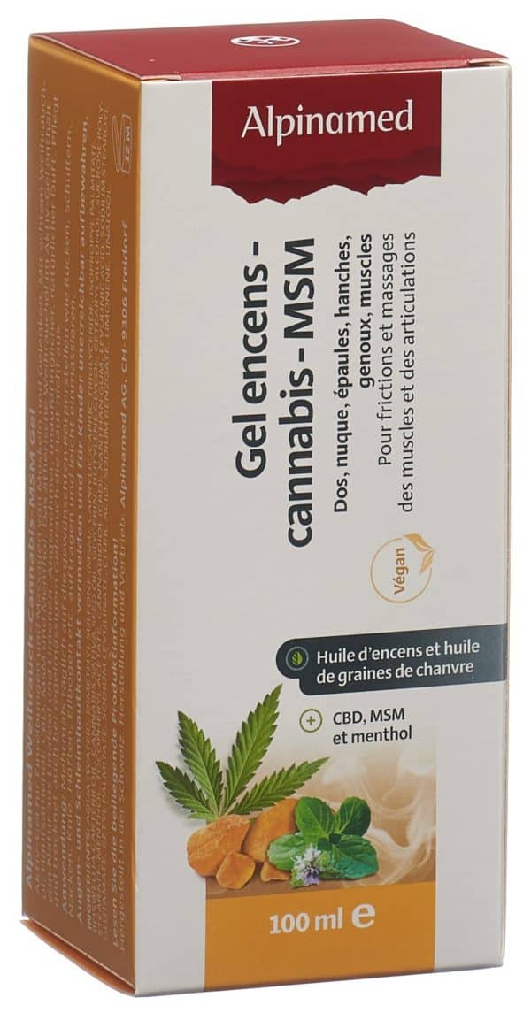 ALPINAMED Weihrauch Cannabis MSM Gel Disp 100 ml