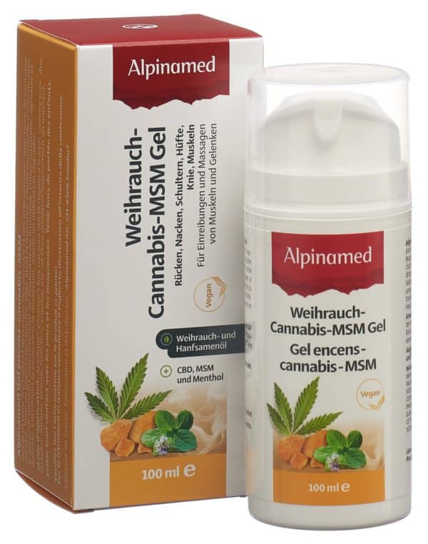 ALPINAMED Weihrauch Cannabis MSM Gel Disp 100 ml