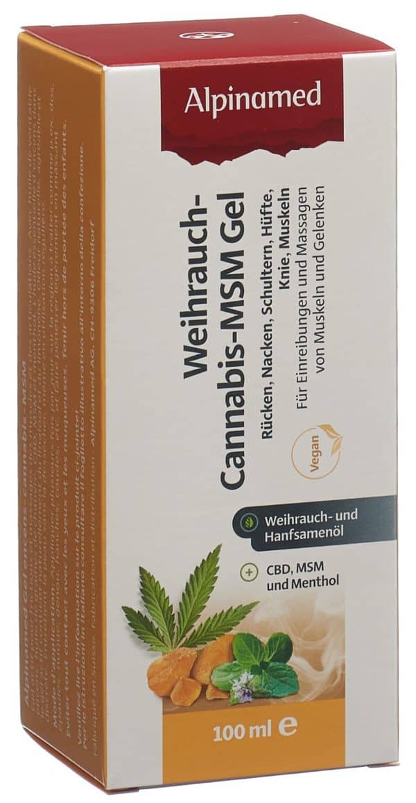 ALPINAMED Weihrauch Cannabis MSM Gel Disp 100 ml
