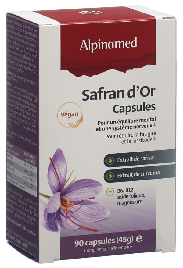 PICBACK3D ALPINAMED Safran Gold Kaps 90 Stk