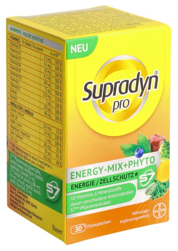 PICFRONT3D SUPRADYN pro energy-complex+phyto Filmtabl 30 Stk