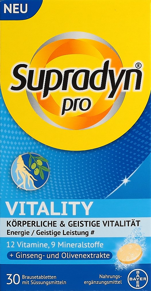 PICFRONT SUPRADYN pro Vitality Brausetabl 30 Stk