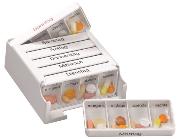 PICFRONT3DPLUS MEDI-7 Medikamentendosierer 7 Tage D/F/I weiss (n)