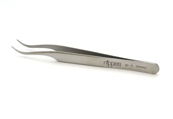 CONTENTFRONT NIPPES Zeckenpinzette 12cm abgewinkelt Inox