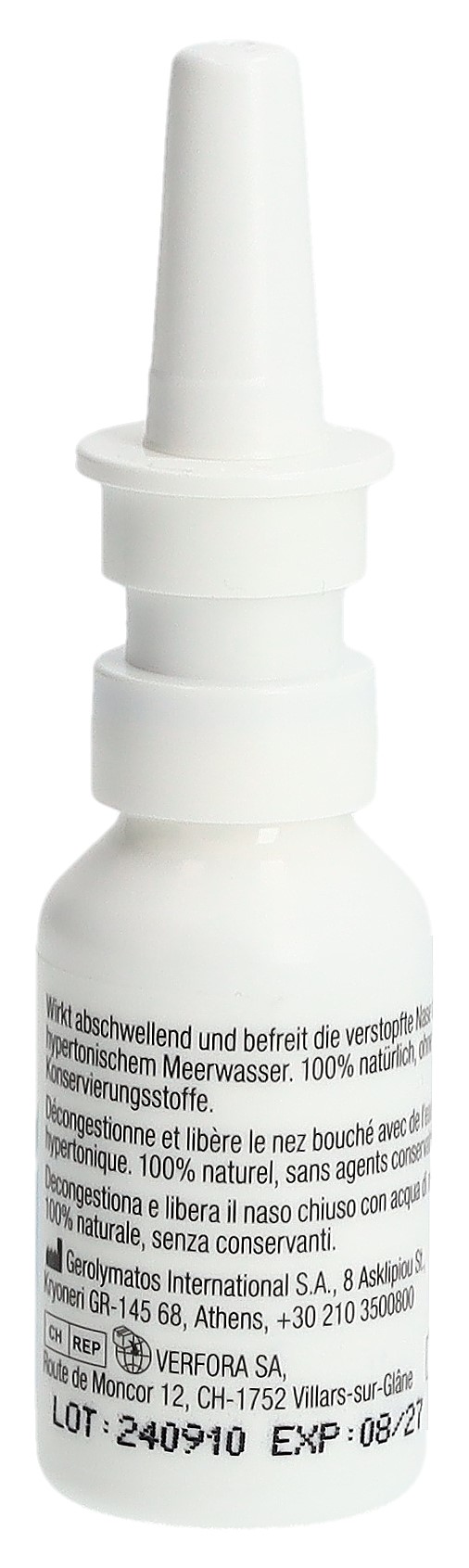 CONTENTBACK TRIOMER Verstopfte Nase Taschenspray Fl 30 ml