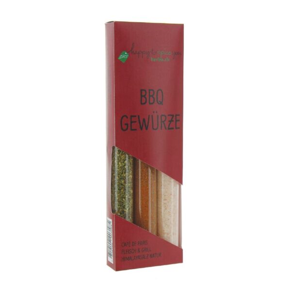 HERBORISTERIA Set mit 3 Reagenzgläsern BBQ