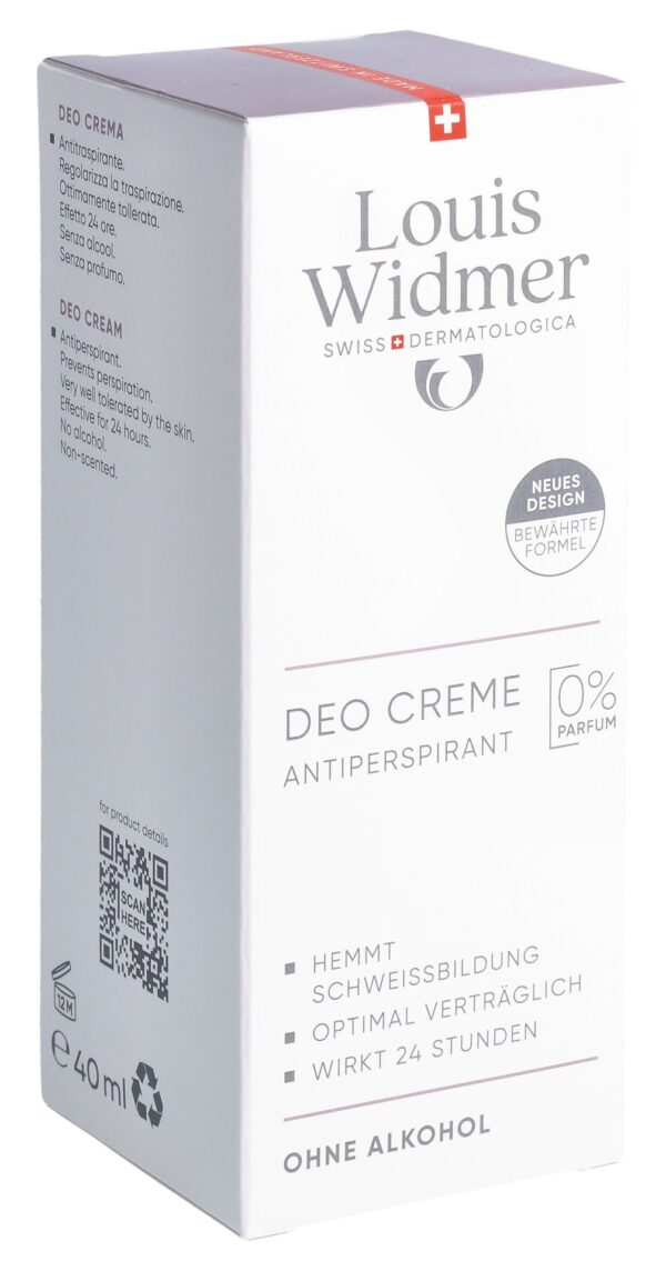 WIDMER Deo Creme Antiperspirant o Parf 40 ml