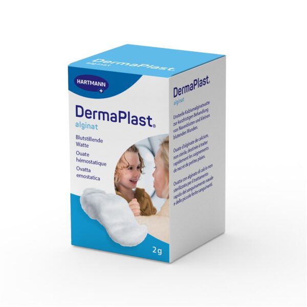 DERMAPLAST ALGINAT Blutstillende Watte Glas 2 g