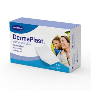 DERMAPLAST Compress Plus 5x7.5cm 15 Stk