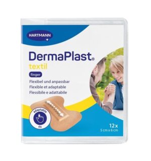 DERMAPLAST TEXTIL Fingerspitzen 5x6cm elast 12 Stk