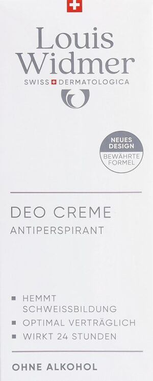 WIDMER Deo Creme Antiperspirant parf 40 ml