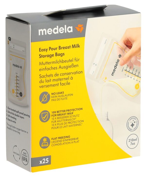 PICFRONT3D MEDELA Easy Pour Muttermilchbeutel 25 Stk