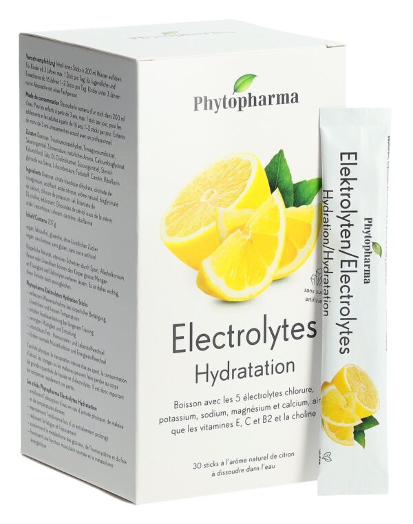 PHYTOPHARMA Elektrolyte Sticks Zitrone 30 Stk