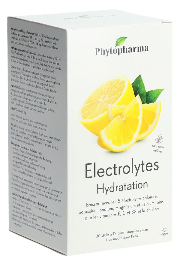 PHYTOPHARMA Elektrolyte Sticks Zitrone 30 Stk