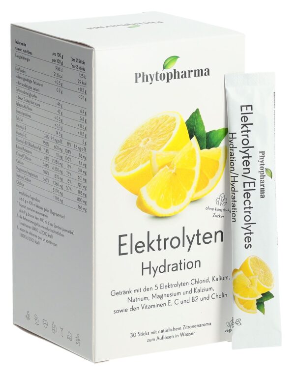 PHYTOPHARMA Elektrolyte Sticks Zitrone 30 Stk