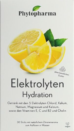 PHYTOPHARMA Elektrolyte Sticks Zitrone 30 Stk