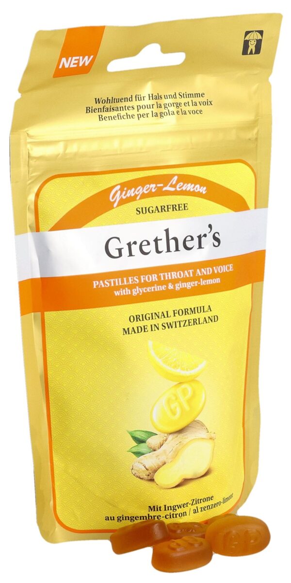 GRETHERS Ginger Lemon Past o Z Btl 110 g