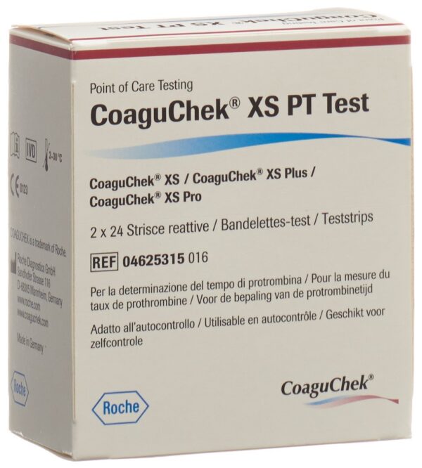 PICBACK3D COAGUCHEK XS PT Teststreifen 2 x 24 Stk