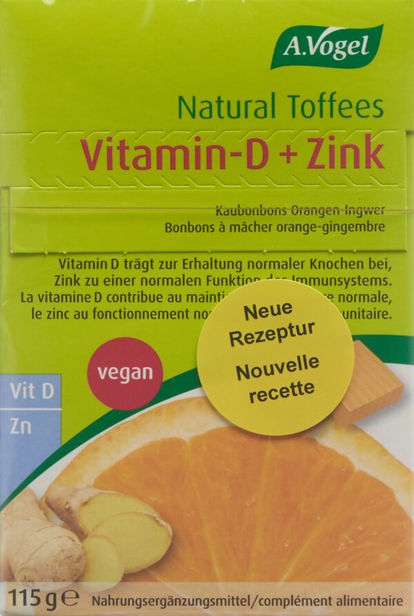 PICFRONT VOGEL Natural Toffees Vit D+Zink Orang-Ingw 115 g