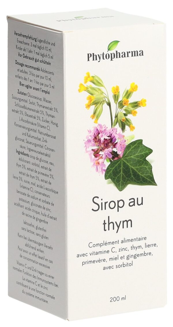 PICBACK3D PHYTOPHARMA Thymian Sirup 200 ml