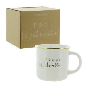 HERBORISTERIA Tasse frohe Weihnachten weiss/gold