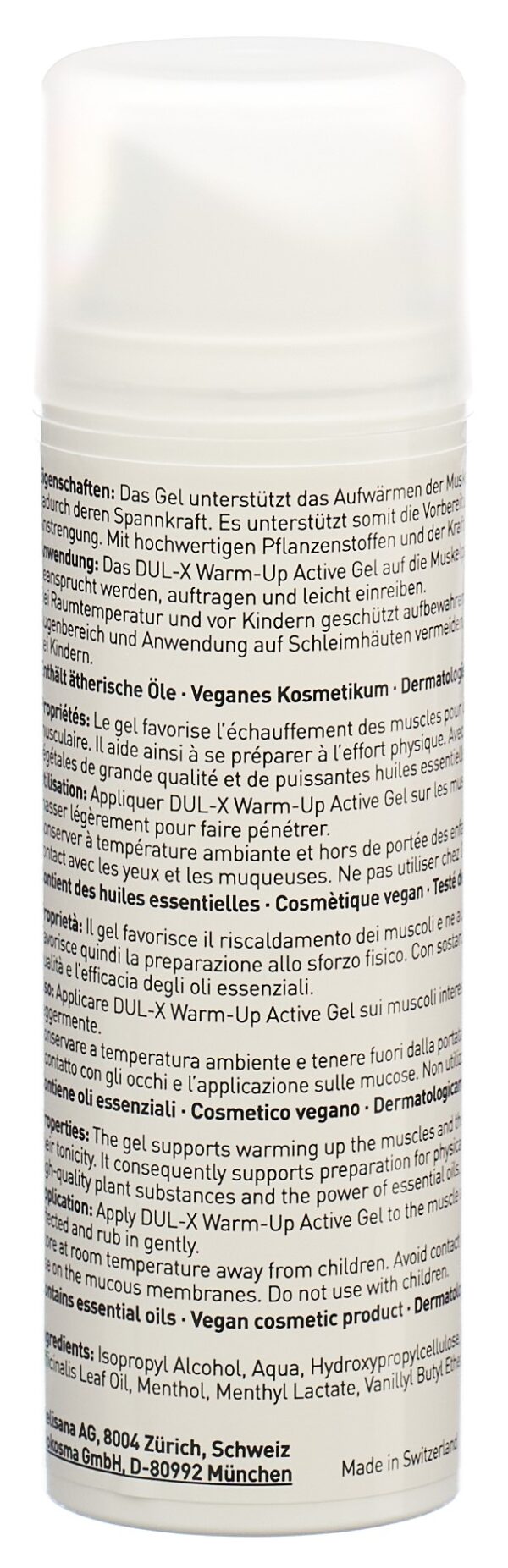 DUL-X Warm-up Active Gel Disp 150 ml